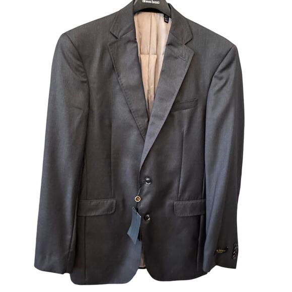 New TED BAKER Men's Gray Jarrow CT Blazer Size 40L And Plaid Pant Set Size 33S - Picture 3 of 11